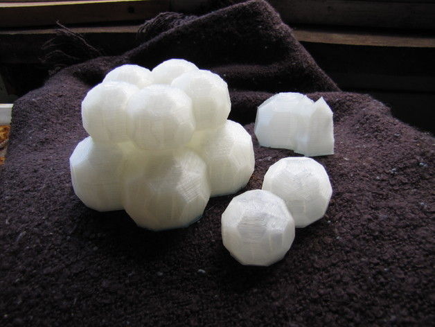 buckyball extension Free 3D print model_1