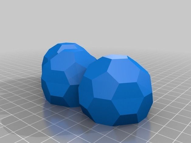 buckyball extension Free 3D print model_2