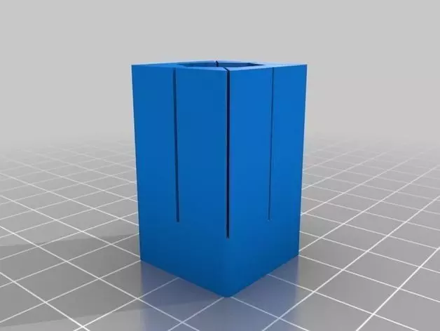 Square tube expansion plug Free 3D print model_0