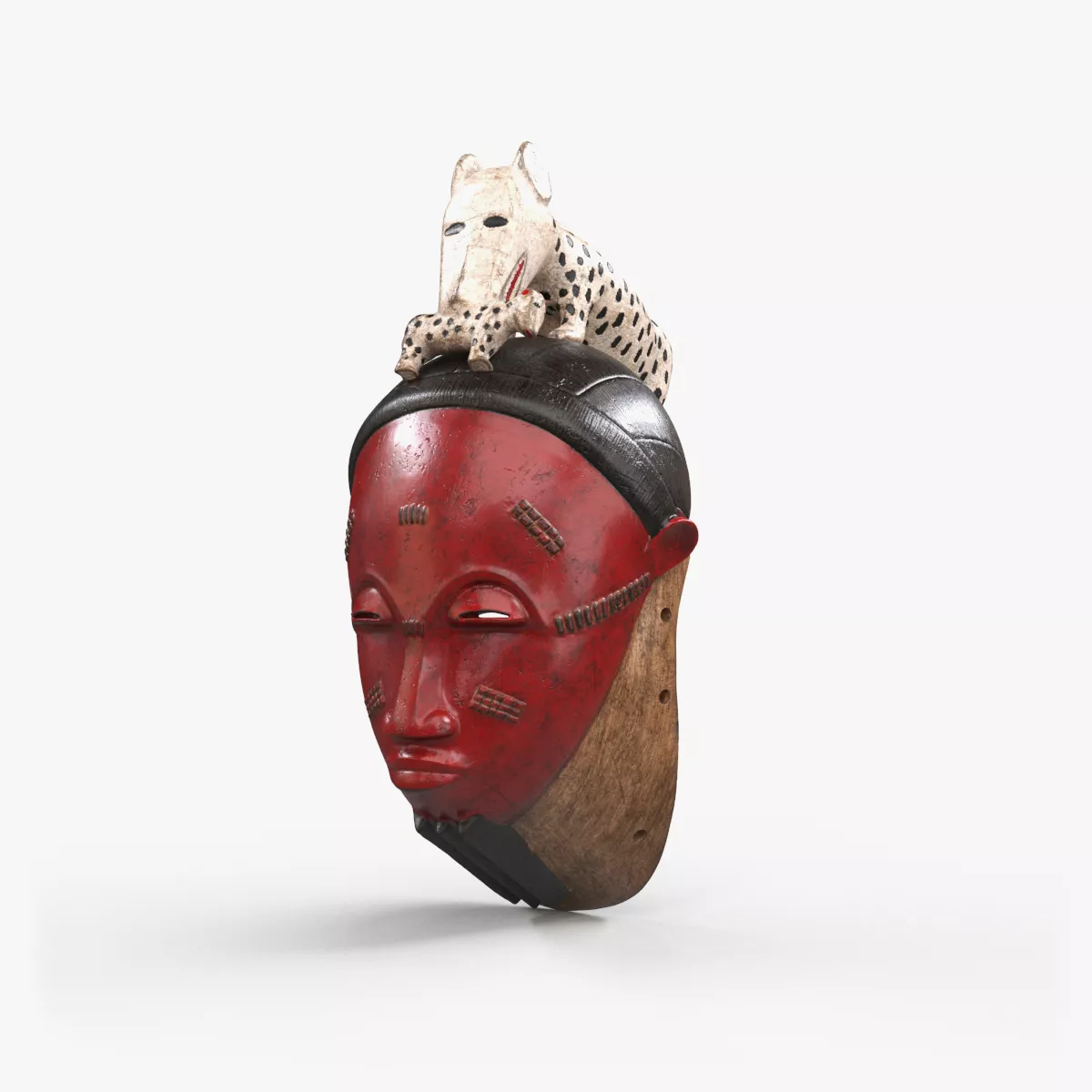 Baule Mask V4 Low-poly 3D model