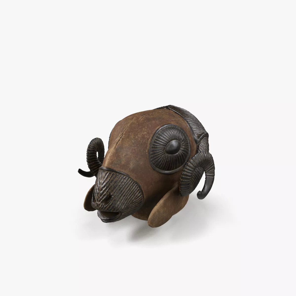 Baule Ram Mask Low-poly 3D model