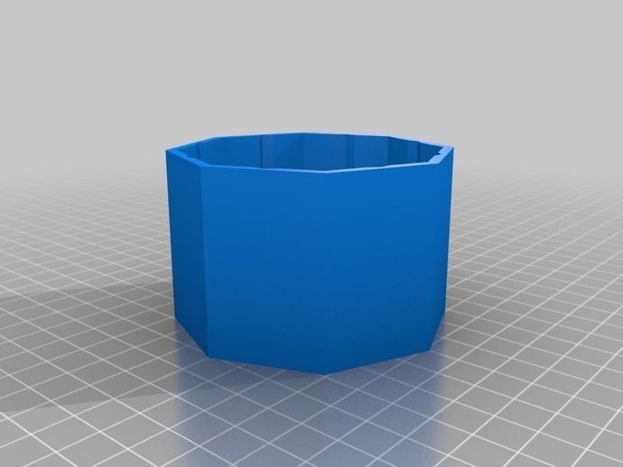 Octagonal Aquarium leak repair Free 3D print model_2