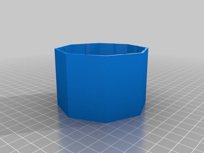 Octagonal Aquarium leak repair Free 3D print model_1
