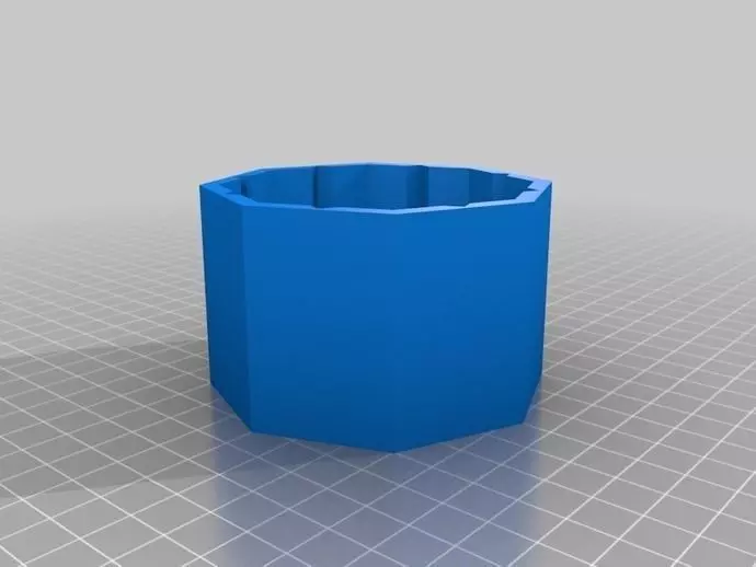 Octagonal Aquarium leak repair Free 3D print model_0