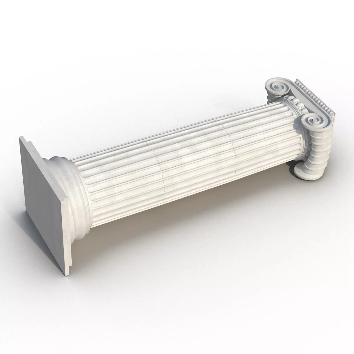 Ionic Column Greco Roman 2 3D model