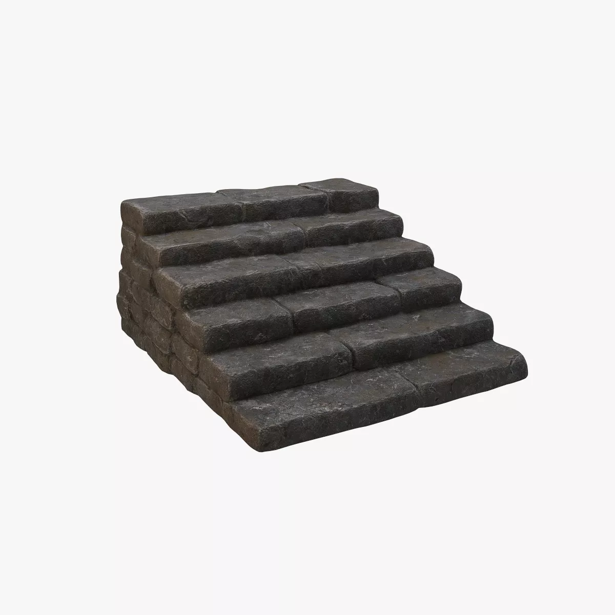 Stone Steps V1 Low-poly 3D model