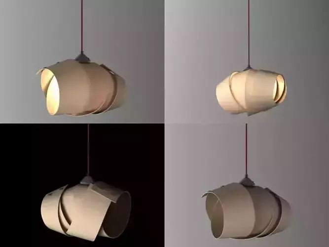 Bohannon hanging lamp made of paper