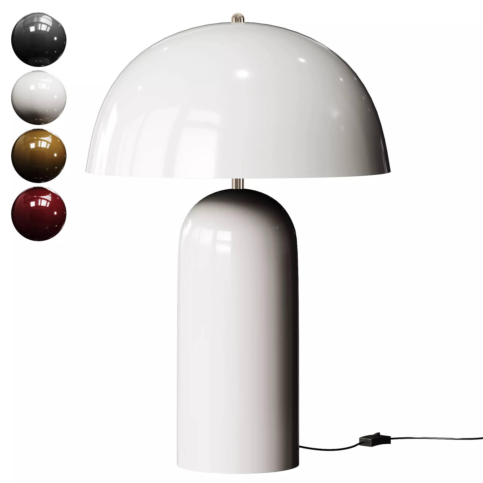 Westwing Walter Retro Table Lamp Low-poly 3D model