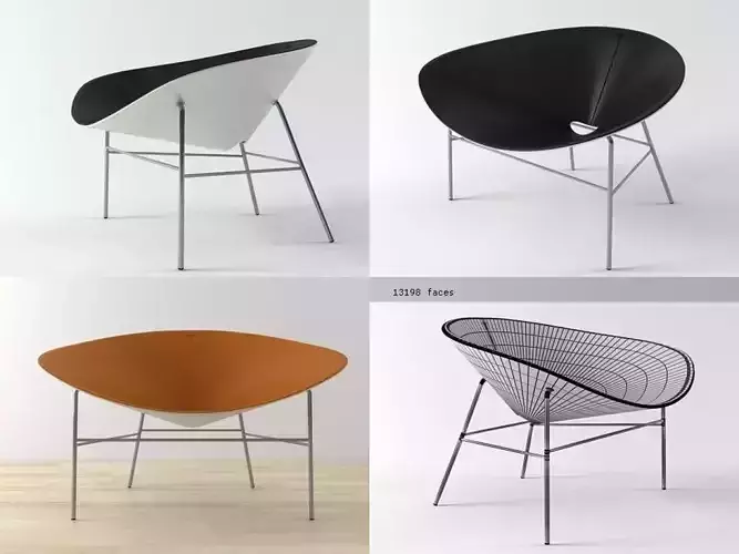 Bloom four different chairs with design