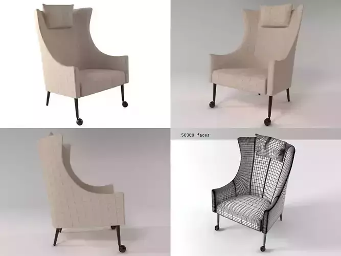 Tondo four different chairs on wheels