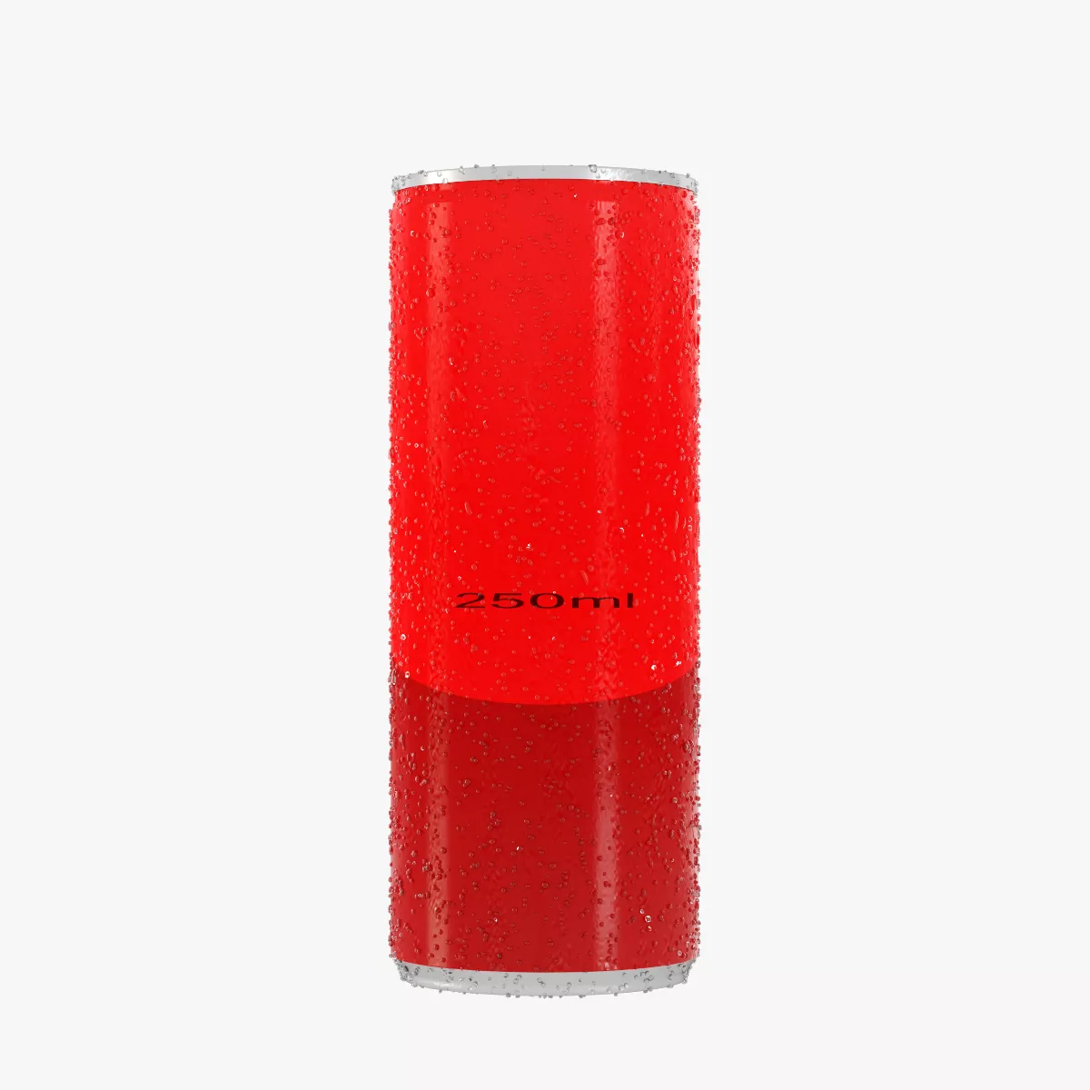 250 ml Wet can Low-poly 3D model
