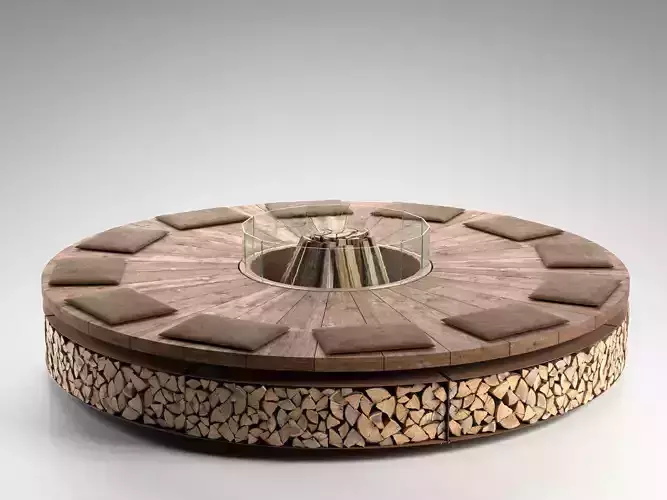 Artu Fire Pit 3D model