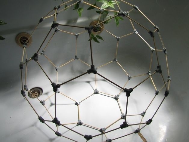 bucky ball space frame joiners Free 3D print model_6