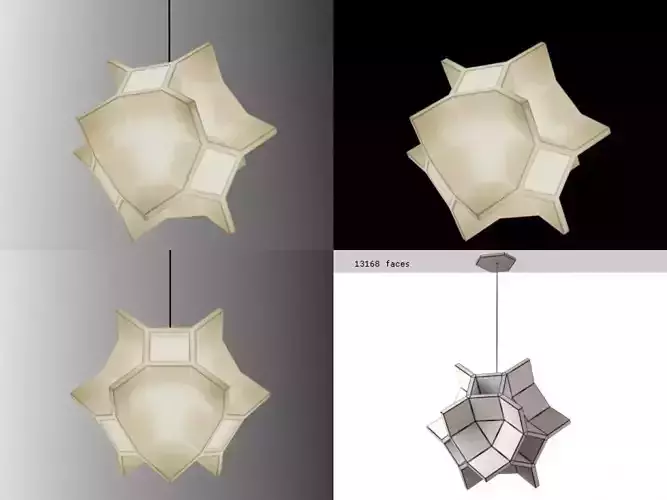 Twolve star pendant lamp