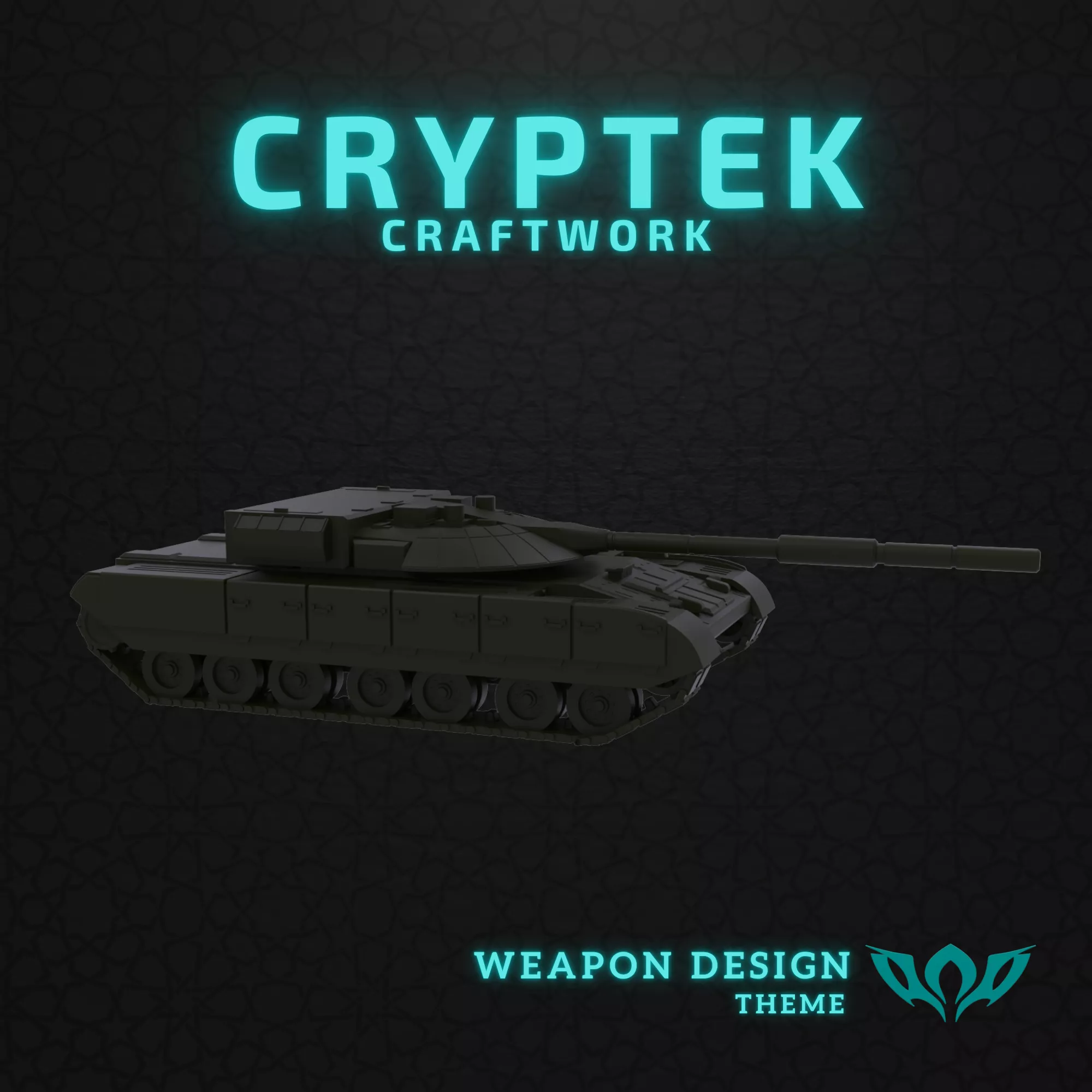 23 Miniature Black Eagle Main Battle Tank Scale Replica 3D print model