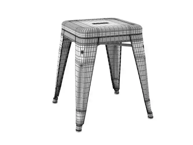 H45 four metal stools