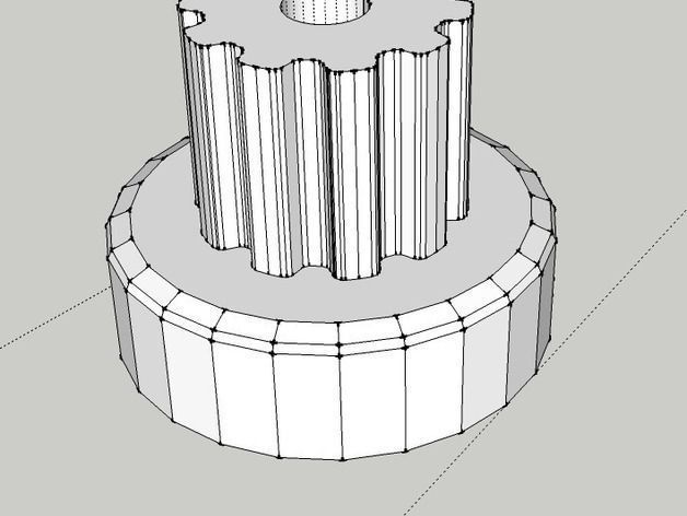 XL10t pulley-D26 Free 3D print model_1
