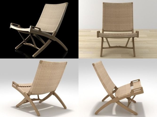 PP512 Folding Chair 3D model