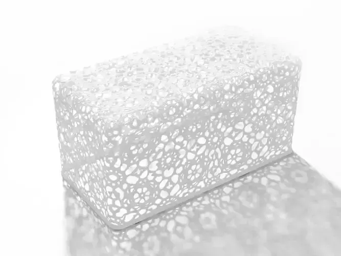 Crochet Table Long 3D model