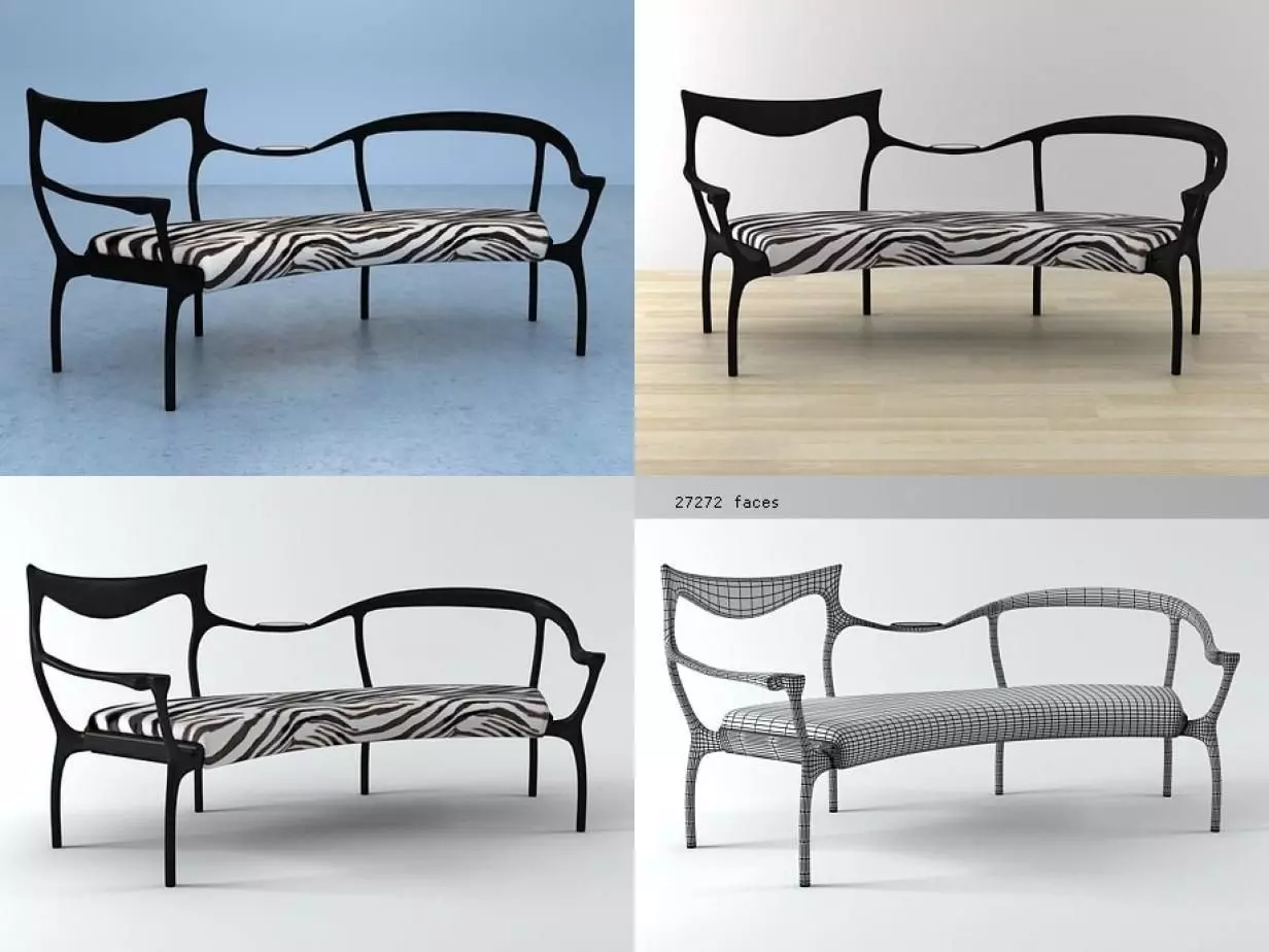 DRDP four furniture 3D model_2