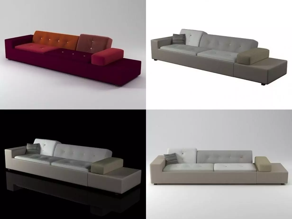 Polder Sofa 3D model_2