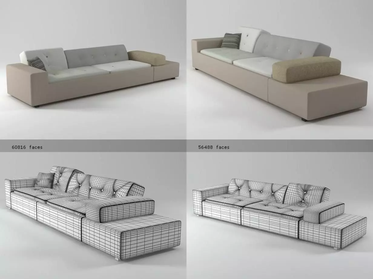 Polder Sofa 3D model_3
