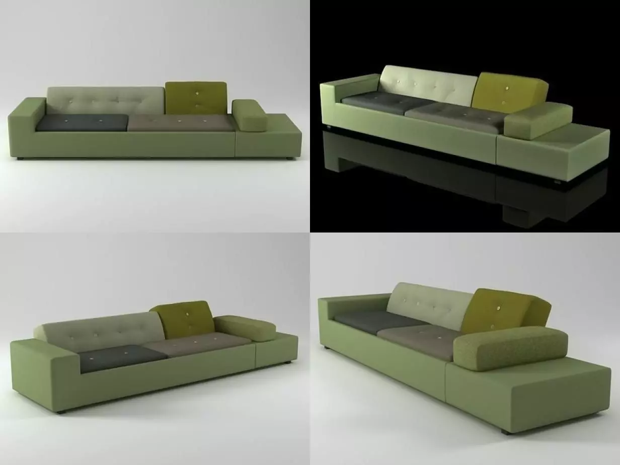 Polder Sofa 3D model_0