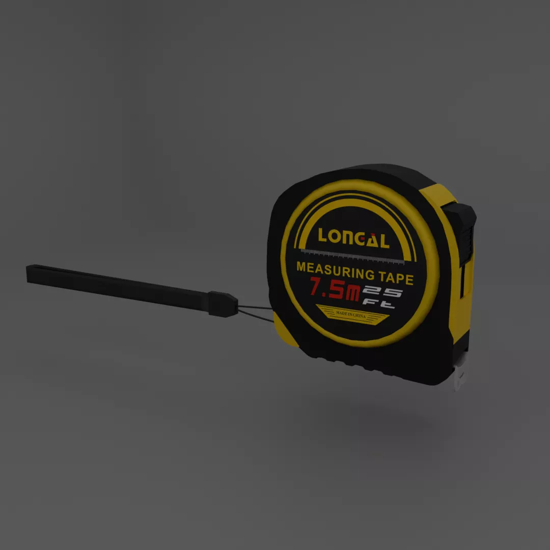 Measuring Tape 3D Model Tape Measure Free low-poly 3D model