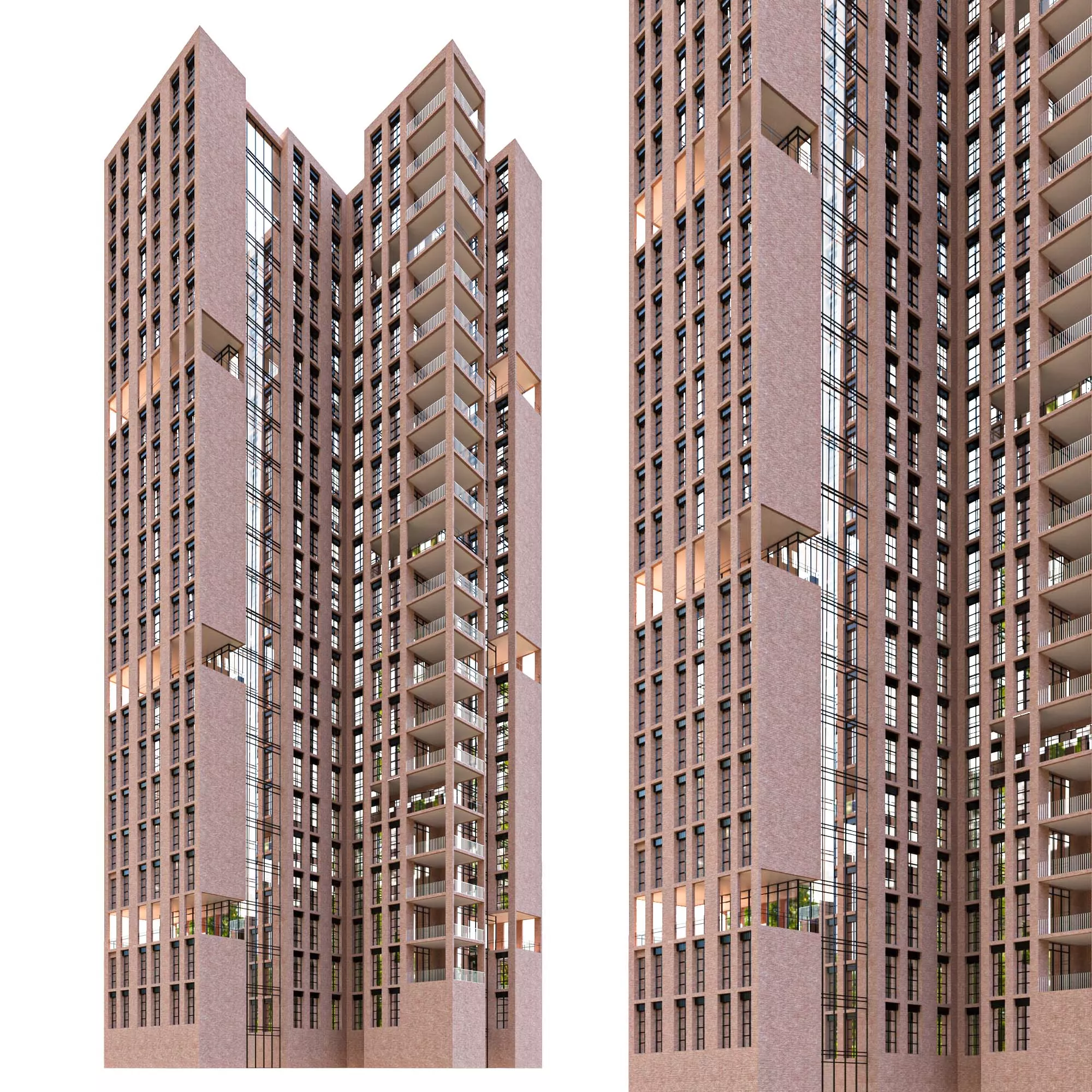 Tower Building 02 Free low-poly 3D model