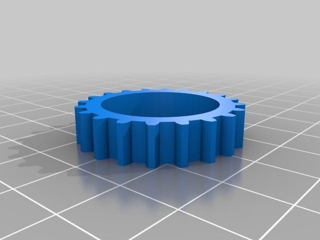 T5 skate bearing idler pulley Free 3D print model_5