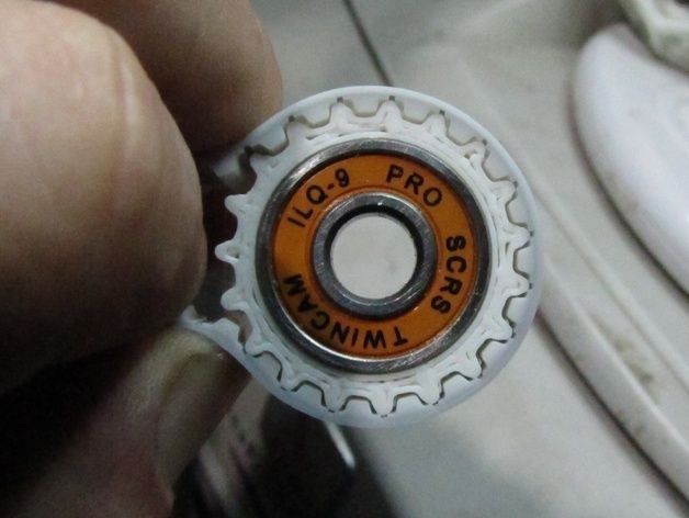T5 skate bearing idler pulley Free 3D print model_3