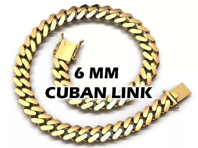 6 MM CUBAN LINK FOR BRACELET OR NECKLACE 3D print model