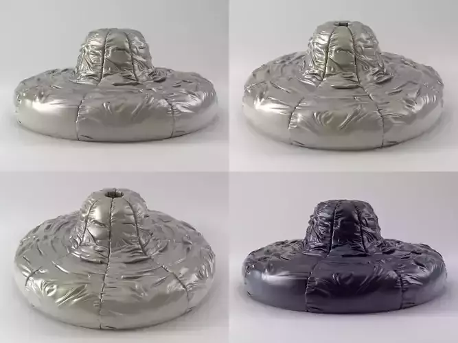 Chantilly four different hats 3D model