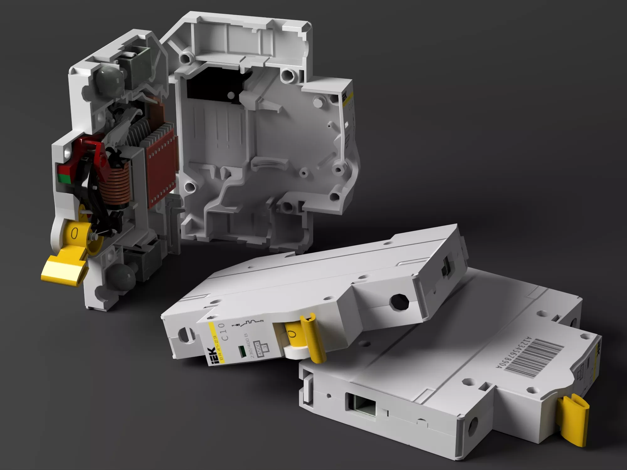 Miniature Circuit Breaker Model 3D model