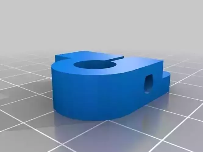 pb-Y-BarEnds-mod stl piece of plastic with hole in it