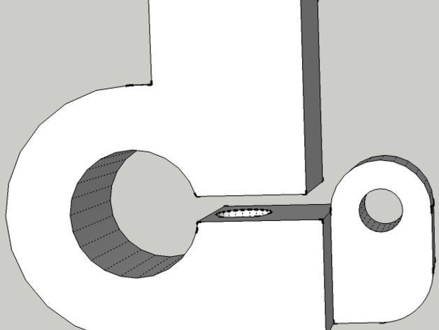 pb-Y-BarEnds-mod stl piece of plastic with hole in it Free 3D print model_4