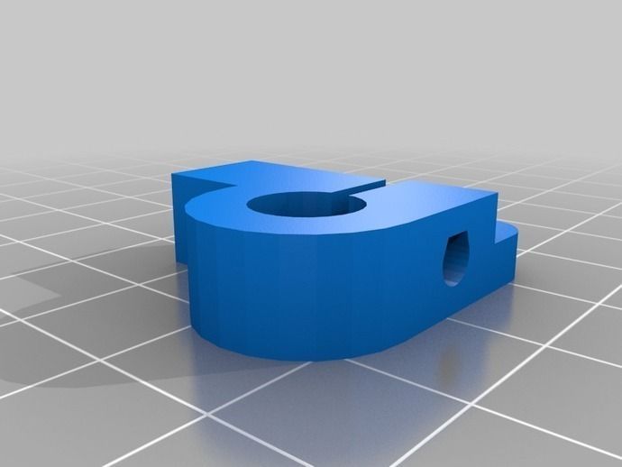 pb-Y-BarEnds-mod stl piece of plastic with hole in it Free 3D print model_1