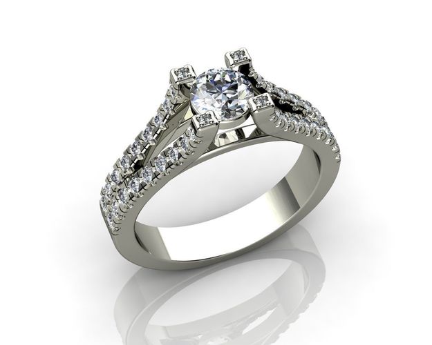 Engagement Rings Wedding Rings 3D print model