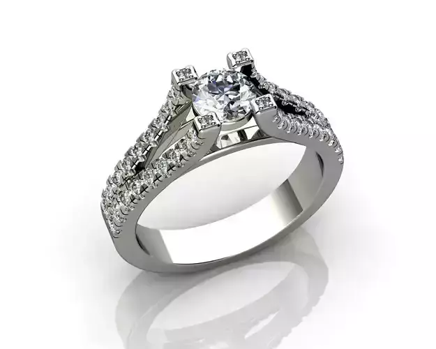 Engagement Rings Wedding Rings 3D print model