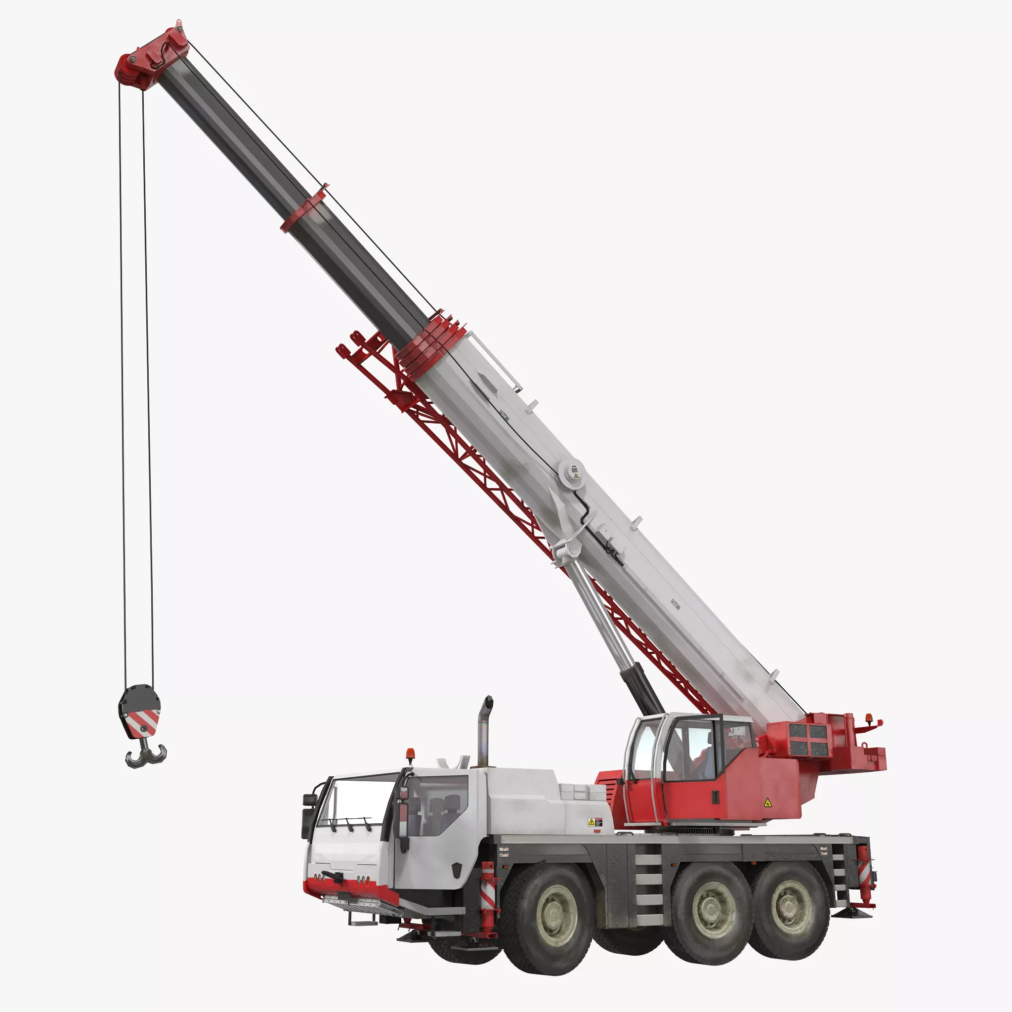Compact Mobile Crane Rigged 3D model