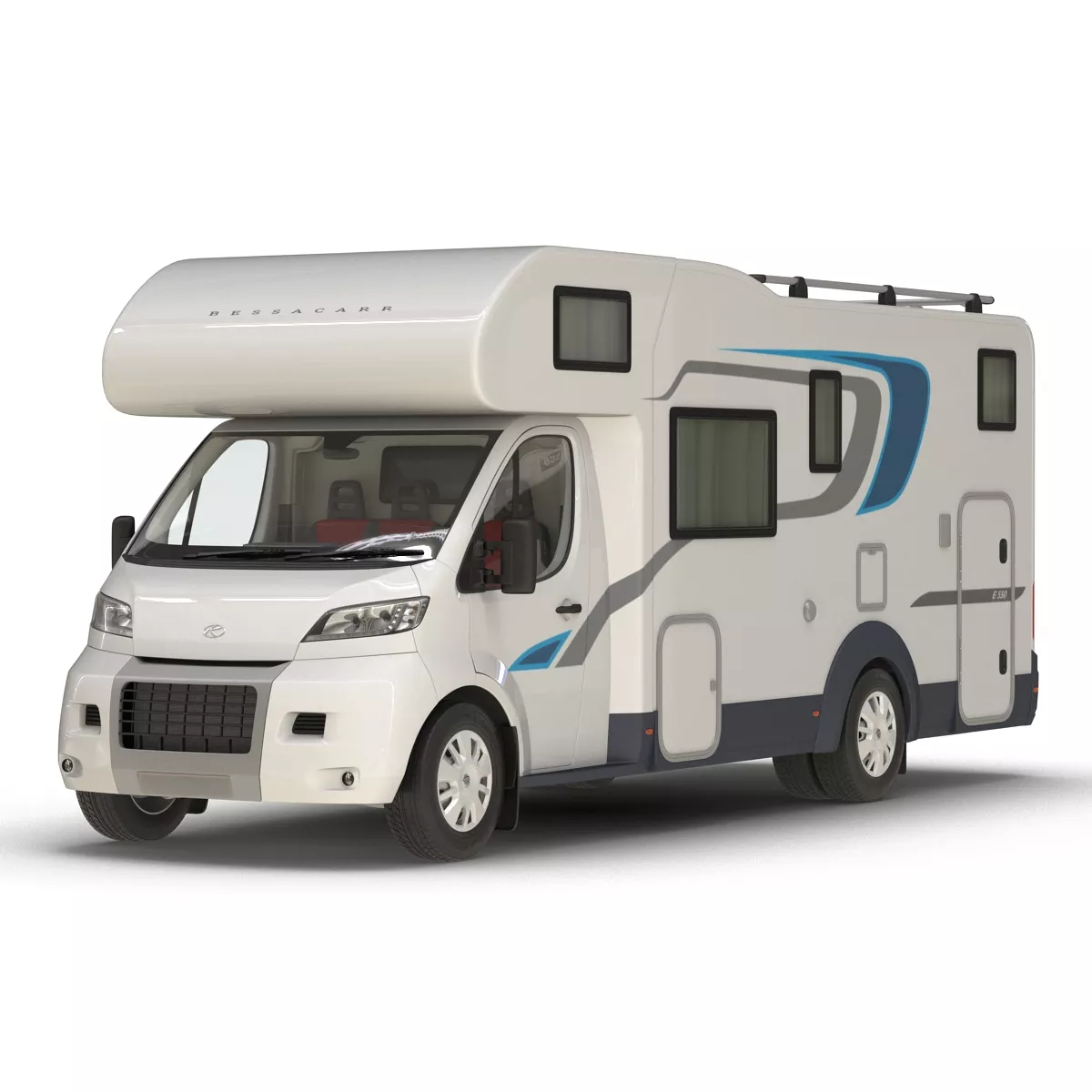 Tag Axle Motorhome Simple Interior 2 3D model