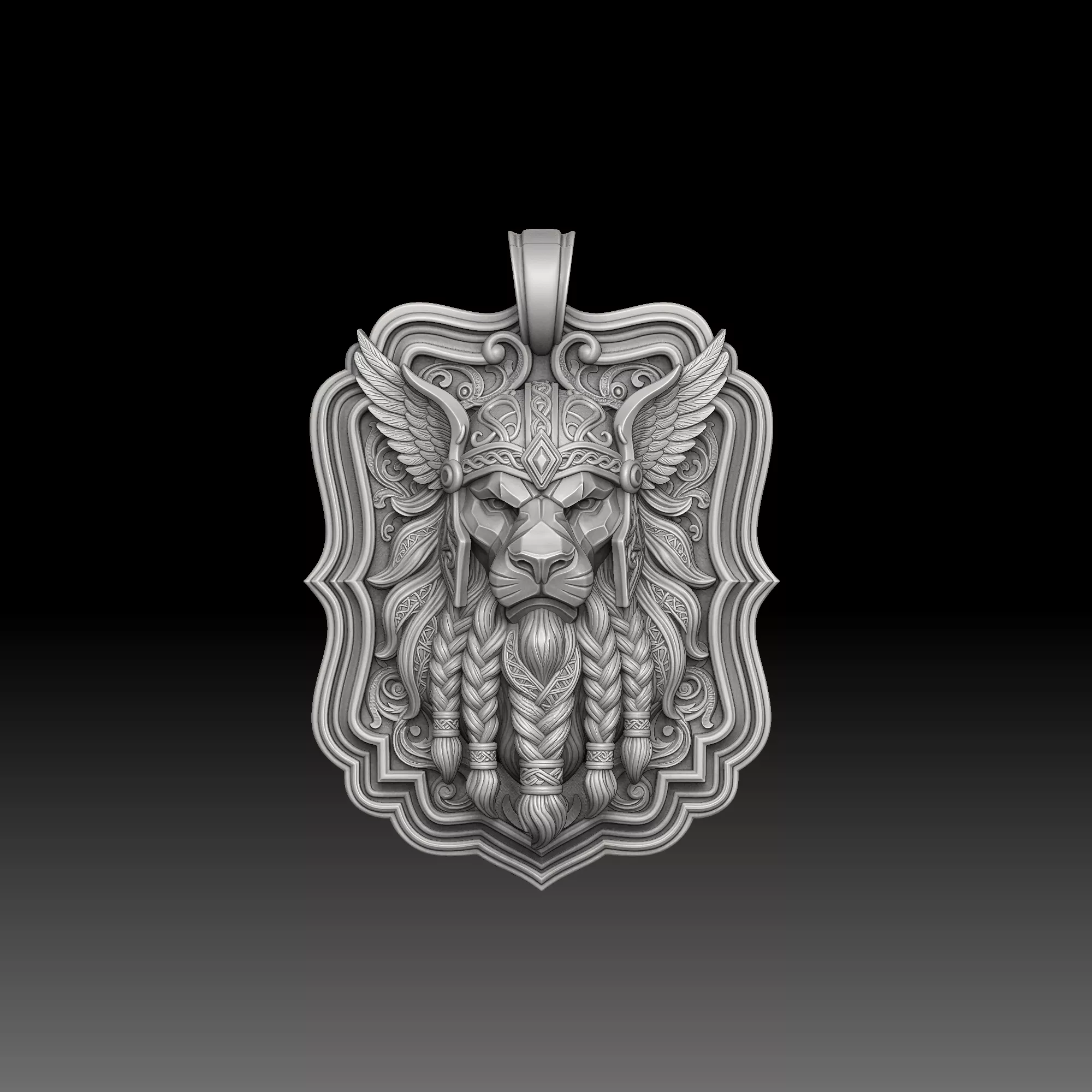 Warrior Spirit Symbols- one inch pendant 3D print model
