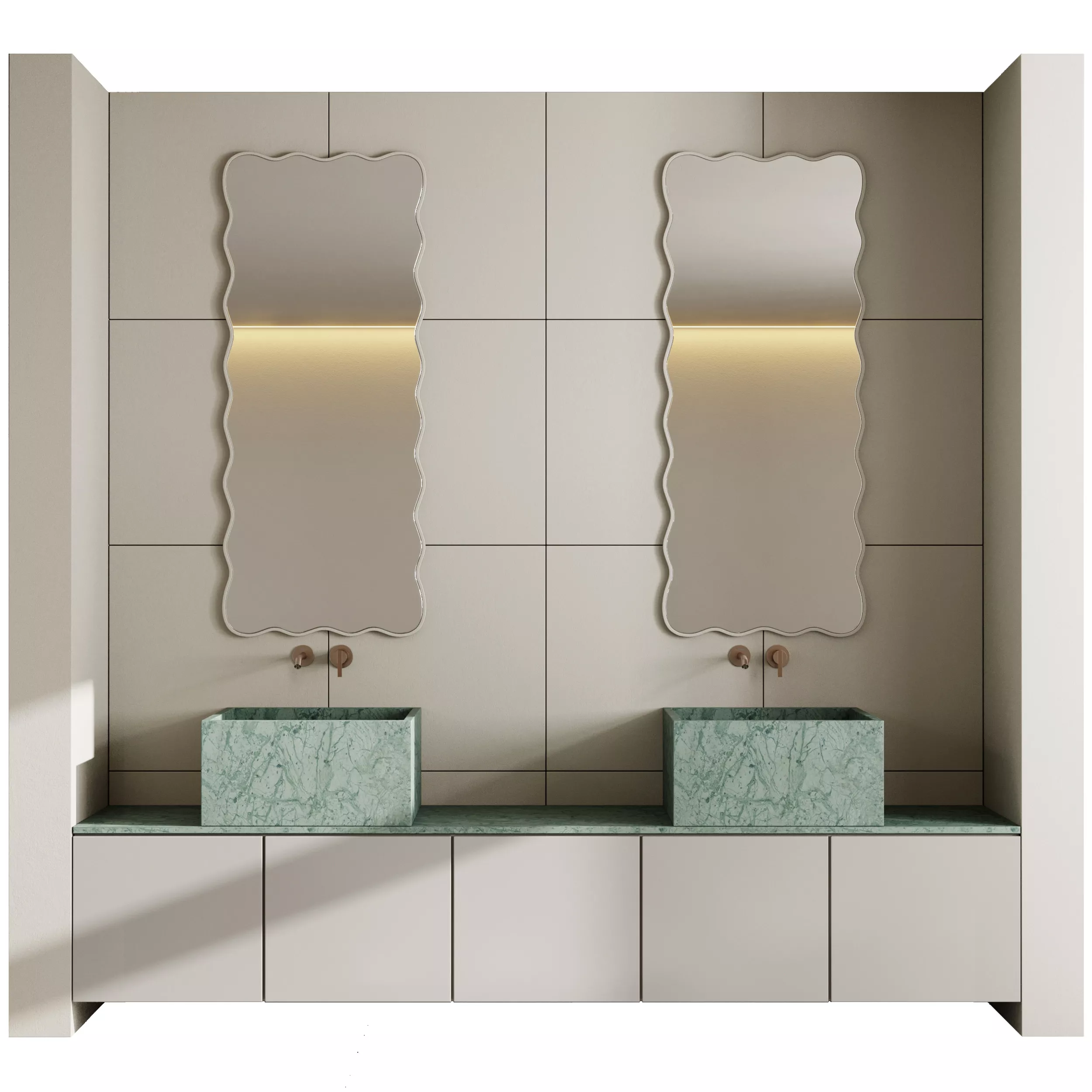 Bathroom furniture by Fauset Bathroom 249 Low-poly 3D model