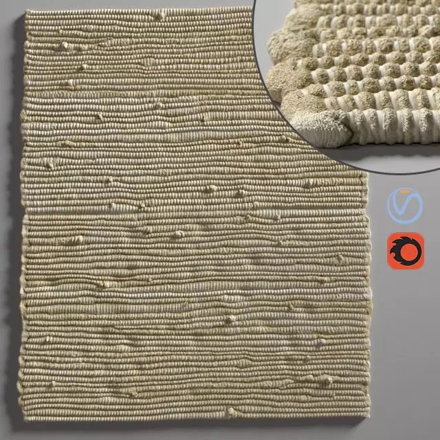 rope carpet 3D model_0