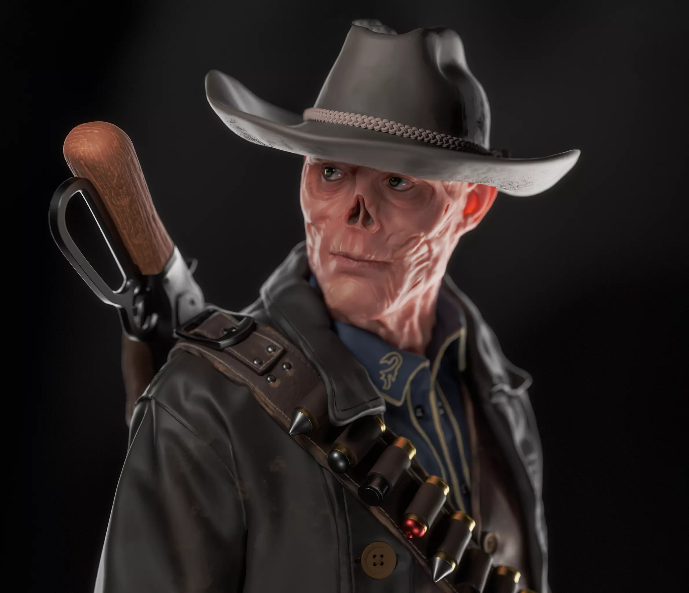 The Ghoul Fallout Statue 3D Printable 3D print model