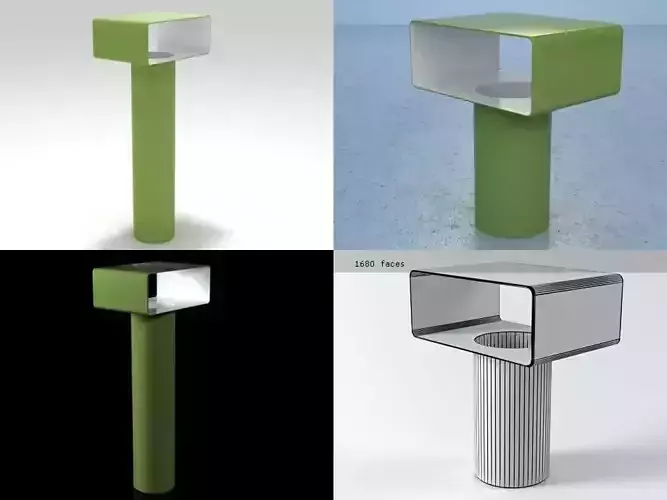 Stay lamp post 3D model