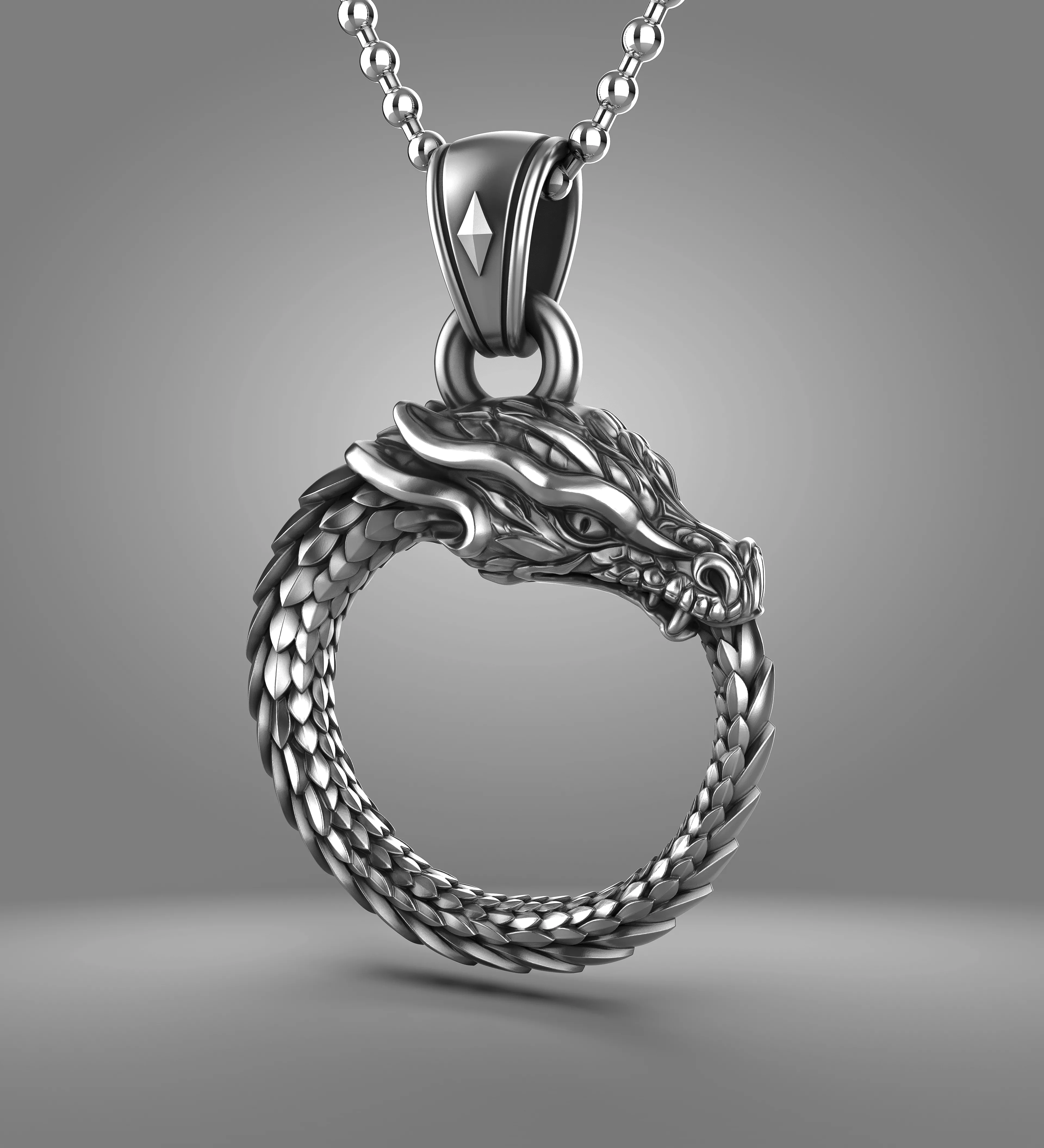 Ouroboros Pendant 3D print model 3D print model
