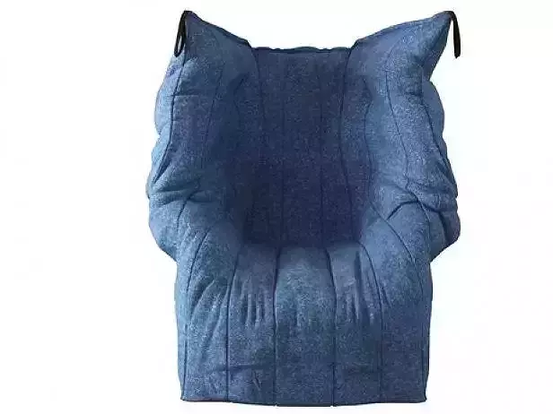 Shadow lounge chair denim