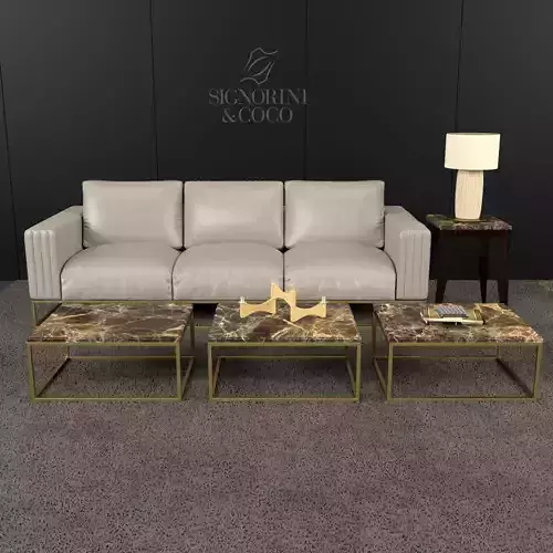 Signorini and Coco Daytona Martin sofa set 3D model