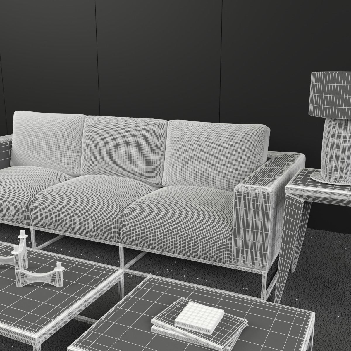 Signorini and Coco Daytona Martin sofa set 3D model_4